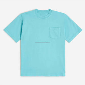 T-shirt en coton tendance et élégant pour homme, motif uni décontracté, flanelle avec tissage tricoté, taille plus, sans col, uni, teint, respirant - Product Image 2