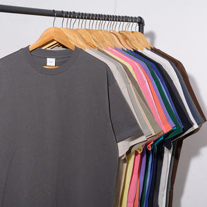 T-shirt pour homme en coton de qualité supérieure, coupe ample, épaules tombantes, style streetwear, nouveau design - Product Image 2