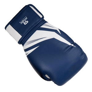 Gants d'entraînement de boxe RYBIC SPORTS en PU avec fermeture Velcro, design respirant pour adultes, bleu et blanc - Product Image 5