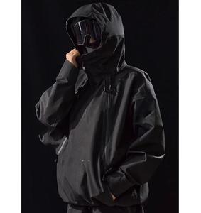 Veste de pluie imperméable unisexe avec logo personnalisé, coupe-vent, softshell, pour le ski et la randonnée - Product Image 4