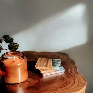 Opaque <b>White</b> Epoxy Resin Mango Wood Joined Coaster Sets Stylish Mats & Pads High Quality Best Selling Coaster in Australia - Product Image 4