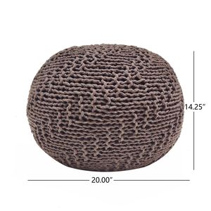 HAZEL Pouf doux et élégant pour ajouter confort et style à votre décoration intérieure - Product Image 4