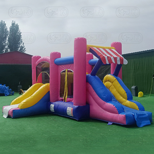 Ngoài trời <span class=keywords><strong>Inflatable</strong></span> Bouncer với trượt cầu vồng Bounce House đầy màu sắc lâu đài bouncy <span class=keywords><strong>Combo</strong></span> cho Đảng - Product Image 3