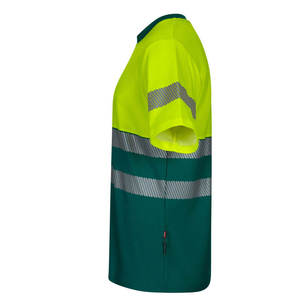 Custom High Visibility Reflective <b>Shirts</b> Bulk Breathable <b>Bird</b> Eye Mesh Safety Work Wear Construction Hi Vis Men Clothing - Product Image 5