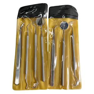 Kit d'examen dentaire en acier inoxydable pour usage professionnel : miroir de blanchiment dentaire, détartreur, pinces, instruments chirurgicaux de base - Product Image 2