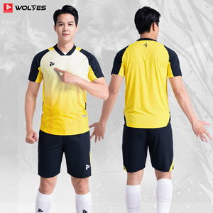 ชุดเสื้อฟุตบอล WOLVES JP พรีเมียม สำหรับผู้ใหญ่ แบบยูนิเซ็กซ์ แห้งเร็ว ระบายอากาศได้ดี พิมพ์ลายแบบ Heat Transfer ผลิตจากโพลีเอสเตอร์ 100% ชุดทีม - Product Image 4