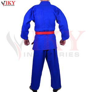 Traje de Judo Azul Transpirable 100% Algodón, Ropa de Artes Marciales con Corte Automatizado, Gi de Judo de Alta Calidad, Producto de Moda Recién Llegado - Product Image 6