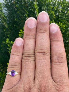 Natural Amethyst Diamond <b>Ring</b> <b>14K</b> Solid <b>Gold</b> Fine Jewelry OEM ODM Wholesale Supplier - Product Image 6