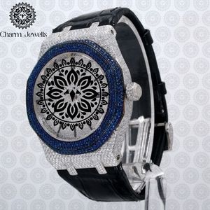 Charm_Jewells Luxury Stainless Steel <b>Watch</b> 42mm Round Dial Sapphire Crystal Quartz Movement Men Fashion Design - Product Image 2