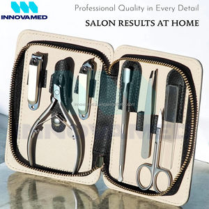 Juego de Manicura y Pedicura de 7 Piezas de Acero Inoxidable de Lujo, Bolsa Profesional para Salón o Uso Doméstico, Alta Calidad, Portátil, Duradero y Personalizable - Product Image 3
