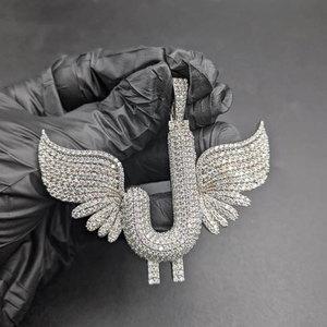 Moissanite Eagle Pendant Iced Pave Winged Bird Necklace Luxury Hip Hop Jewelry Mens Womens Birthday Wedding Gift Statement Style - Product Image 1