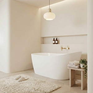 Baignoire autoportante FW-8822-59 - Baignoire autoportante moderne et durable en acrylique pour salle de bain - Product Image 1