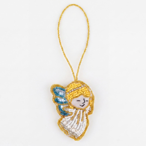 Multicolor Luxury Handmade Angel Beads Satin Bag Charms Decorative <b>Purse</b> Handbag Backpack Accessories <b>Cute</b> Keychain Inlay - Product Image 1
