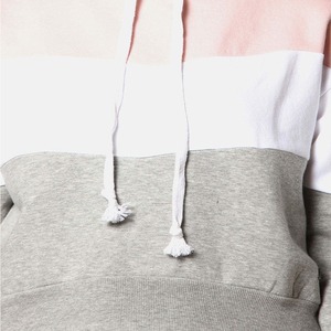 Custom Color Block <b>Patchwork</b> Women Hoodies Long Sleeve Casual Pullover Sweatshirts Drawstring Fleece <b>Tops</b> Plus Size Clothing - Product Image 5
