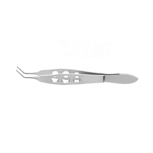 Pinzas Kelman de Alta Calidad, Anguladas de 0.12mm, 1x2 Dientes, Acero Alemán Pulido, Pinzas McPherson para Sujetar Lentes - Product Image 6