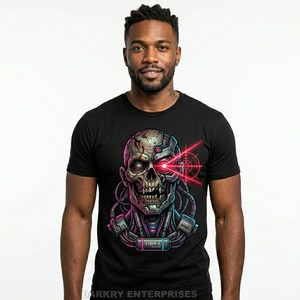 T-shirt personnalisé de style japonais pour hommes, motif Great Wave Zombie, t-shirt graphique de haute qualité, 100% coton, streetwear, fabricant de t-shirts en gros - Product Image 3