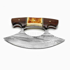 Custom Handmade Damascus Steel Hunting <b>Knife</b> Camel <b>Bone</b> & Rosewood <b>Handle</b> Fixed Blade Bushcraft Camping Survival <b>Knives</b> - Product Image 2