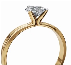Bague double solitaire Persephone Pear avec diamant de laboratoire en or jaune, rose et blanc 9kt, 14kt ou 18kt, 0,30 carat, gemme durable - Product Image 2