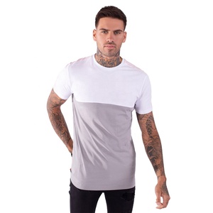 Luxury Quality 100% Cotton 1000 Solid <b>White</b> T <b>Shirts</b> Custom Logo Loose Fit Little Drop Shoulder Oversized Hip Pop Men T <b>Shirt</b> - Product Image 3