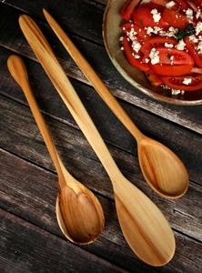 Juego de Cucharas de Madera Hechas a Mano con Acabado Premium para Cocinar, Hornear y Servir - Product Image 2