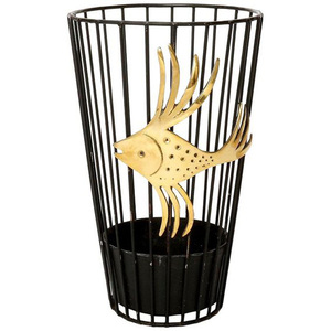 Porte-parapluie décoratif galvanisé, porte-parapluie galvanisé à trois sections avec poignée latérale - Product Image 5