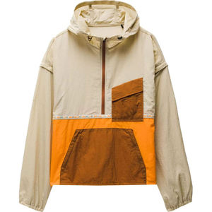 Custom <b>Vintage</b> Color Block Half Zip Anorak Jacket Lightweight Waterproof <b>Windbreaker</b> Outdoor Hooded Pullover Streetwear Men Coat - Product Image 1