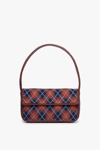 Bolso de Hombro con Patrón de Diamantes Argyle Bordado con Cuentas Hecho a Mano, Venta al por Mayor, Producto de Bolso de Cuentas Personalizado - Product Image 1
