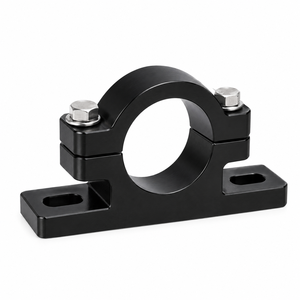 Support de montage de collier de tige en acier et aluminium usiné CNC, pince de support de pompe, pièces usinées sur mesure par fraisage et tournage, aluminium usiné CNC - Product Image 4