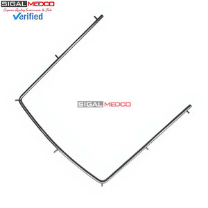 Marco de Goma para Dique de Goma Pequeño 4x4 Pulgadas, Soporte para Láminas, Instrumento Dental de Ortodoncia, Acero Inoxidable Alemán, Reutilizable, Autoclavable, Manual - Product Image 4