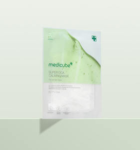 Mascarilla Calmante SUPER CICA de medicube (1 Unidad), Mascarilla Hidratante y Calmante para Piel Sensible e Irritada - Product Image 1