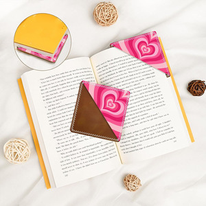 Premium genuine leather maple leaf <b>bookmark</b> accessory designed for daily reading organization for sale in affordable price - Product Image 2