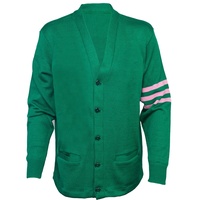 Cardigan tricoté vintage grec personnalisé OEM ODM à col en V, brodé, à manches longues, pour femme