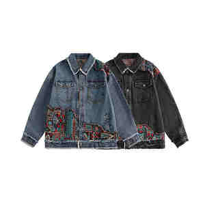 Nueva Llegada, Ropa Casual para Hombre, Chaqueta de Mezclilla, Precio Directo de Fábrica, Estilo Premium, Aspecto Clásico, Duradera - Product Image 2