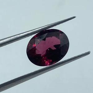 Pierre de grenat rhodolite naturelle de qualité supérieure, pierre précieuse en vrac, taille ovale, 2,79 carats, pour la fabrication de bijoux - Product Image 1