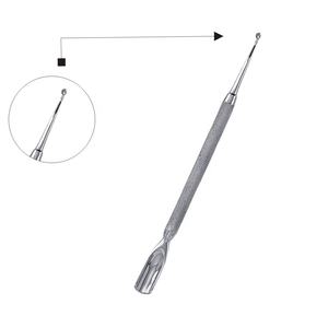 Empujador de cutículas de uñas al por mayor herramienta de manicura de acero inoxidable para limpiar cutículas - Product Image 1