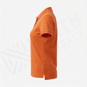 T-shirt de golf personnalisé pour femme, coupe ajustée, col à revers, manches courtes, polos personnalisables, vêtements haut de gamme, couleur sur mesure E - Product Image 3