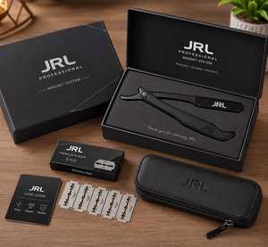 มีดโกนหนวดตรงแม่เหล็กสแตนเลสสตีล JRL Gold คุณภาพสูง พร้อมโลโก้สั่งทำและบรรจุภัณฑ์สีตามต้องการ - Product Image 3