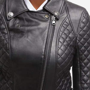 แจ็คเก็ตหนังผู้หญิงคุณภาพสูงรุ่นใหม่ปี 2026 สำหรับฤดูหนาว กันน้ำ ระบายอากาศได้ดี เป็นมิตรกับสิ่งแวดล้อม ผ้าซับในไนลอนลินินกันยับ - Product Image 6