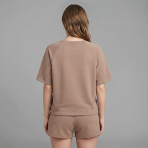 Vêtements décontractés d'été 100% coton pour femmes, ensemble 2 pièces, broderie personnalisée et dentelle, logo vintage, streetwear confortable, hip hop - Product Image 6