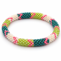 Bracelets en perles de verre japonais tissés à la main et personnalisables Ahana, bracelets en crochet perlés pour femmes et unisexe, parfaits pour les fêtes