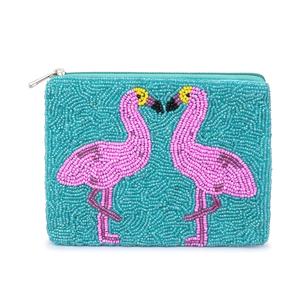 Miami Embroidery Beaded Coin Bag Modern Beaded Coin Clutch for Parties & Gifting Mini Purse <b>With</b> <b>Zip</b> Closure Fashionable <b>Pouch</b> - Product Image 6