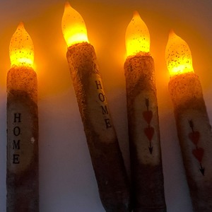 TOOWIN New Led Electronic Candle With Wax <b>Decals</b> For Weddings, Churches, And Parties; Simulated Candle Rod - Product Image 1