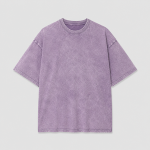 Camiseta Personalizada para Hombre, 240 GSM, Lavado Ácido, 100% Algodón, Cuello Redondo, Hombros Caídos, Estilo Vintage, Transpirable - Product Image 4