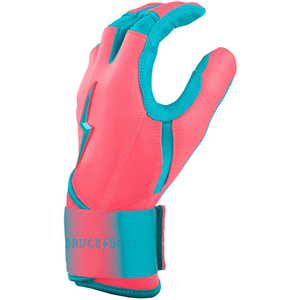 Guantes de Bateo de Béisbol Profesionales Bruce Bolt de Calidad Superior, Cuero Dividido Premium, Antideslizantes, Diseño de Logotipo Personalizado, para Infield - Product Image 5