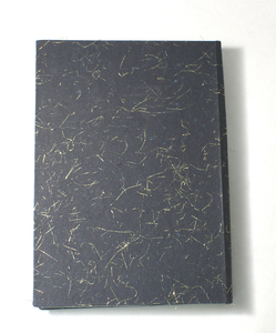 Camelon Exports Handmade Recycled Cotton Hard Cover Diary with Golden <b>Tinsels</b> 48 Sheets <b>Black</b> Color Eco-Friendly Gift - Product Image 4