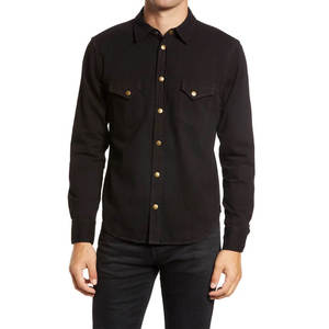 Camisa de Mezclilla Premium para Hombre 2025, 100% Algodón, Transpirable, de Secado Rápido, Lavado Claro, Corte Regular, Estilo Casual Urbano, Personalizable OEM - Product Image 4