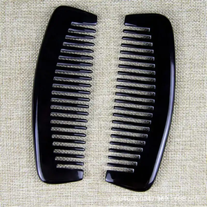 Peine de cuerno de búfalo Peines de cuerno real Peine de cuerno de buey hecho a mano a la venta Listo para enviar a granel por faizacraft - Product Image 6