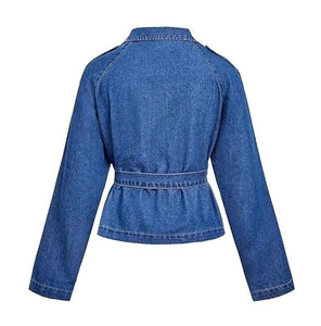 Chaqueta Vaquera de Diseño Personalizado para Mujer, Manga Larga, Cuello Camisero, Hecha de Algodón, Clásica, de Invierno, Secado Rápido y Transpirable - Product Image 2