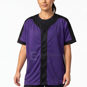 Vente directe d'usine, maillot de softball à manches courtes, nouveau style, vêtements de sport, maillot de softball de haute qualité - Product Image 6
