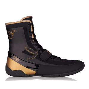 Chaussures de boxe haut de gamme respirantes à lacets en triple maille, cuir synthétique, semelle antidérapante résistante à l'usure, légères, prêtes à être expédiées - Product Image 1